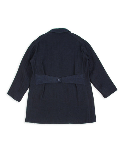 MotivMfg Relaxed Brigadier Coat - Boelite Blue Double Face Tweed - Standard & Strange