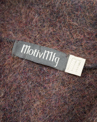 MotivMfg Soviet Felt Cardigan Coat - Aubergine - Standard & Strange