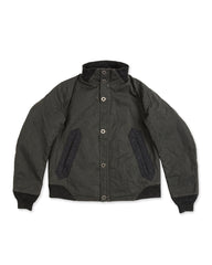 MotivMfg Vector Bomber - Black Coated Waxed Cotton - Standard & Strange