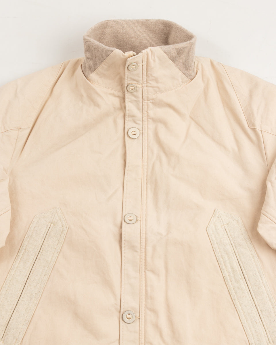 MotivMfg Vector Bomber Jacket Halley Stevenson "Military Finish" - Natural Waxed Cotton - Standard & Strange