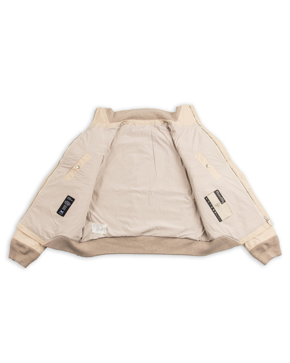 MotivMfg Vector Bomber Jacket Halley Stevenson "Military Finish" - Natural Waxed Cotton - Standard & Strange