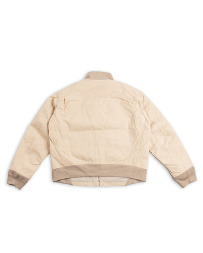 MotivMfg Vector Bomber Jacket Halley Stevenson "Military Finish" - Natural Waxed Cotton - Standard & Strange
