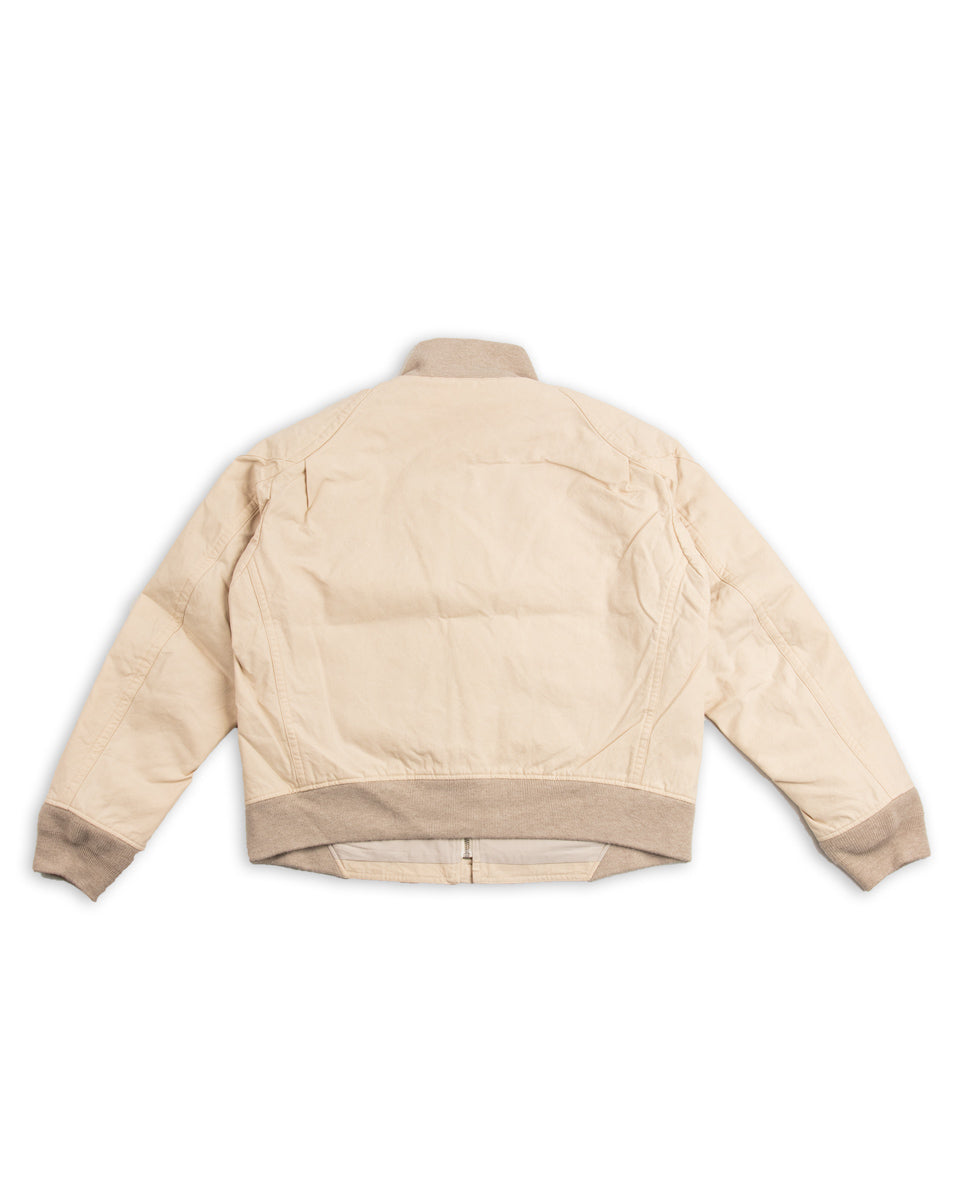 MotivMfg Vector Bomber Jacket Halley Stevenson "Military Finish" - Natural Waxed Cotton - Standard & Strange
