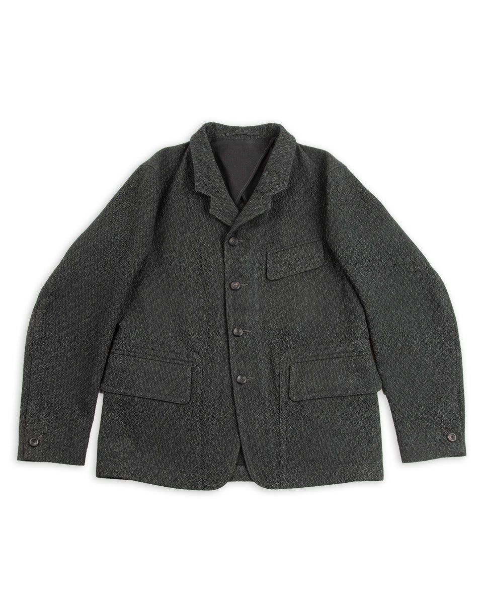 MotivMfg Work Sack Jacket - Forest Lovat Crepe Twist Sporting Tweed ...