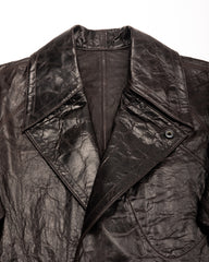 MotivMfg Wrapped Leather Wind Coat - Aubergine Glazed French Lambskin - Standard & Strange