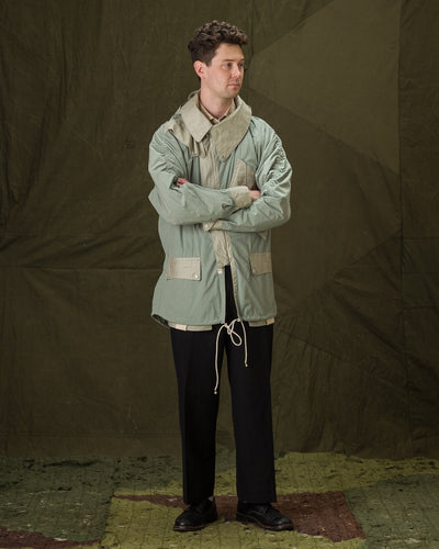 MotivMfg Hybrid Parka - Aqua Japanese Shrunk Nylon - Standard & Strange