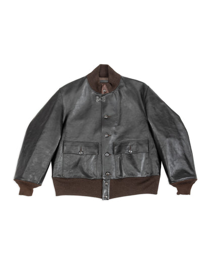 A-1 Jacket - Black Teacore Horsehide