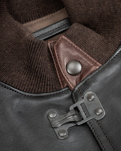A-1 Jacket - Black Teacore Horsehide