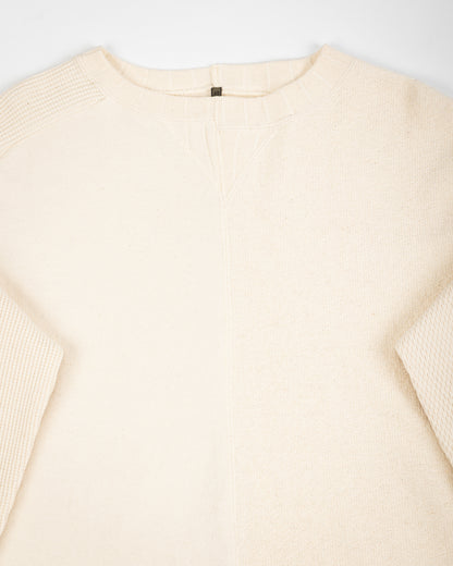 Army Crew L/S - Ivory Jersey Mix