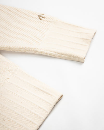 Nigel Cabourn Army Crew L/S - Ivory Jersey Mix - Standard & Strange