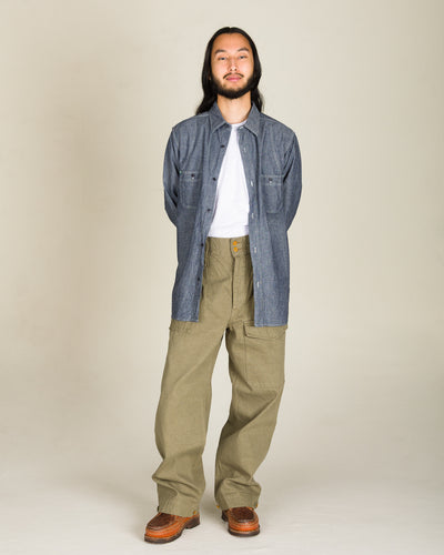 Nigel Cabourn British Army Pant Loose Denim - Green - Standard & Strange