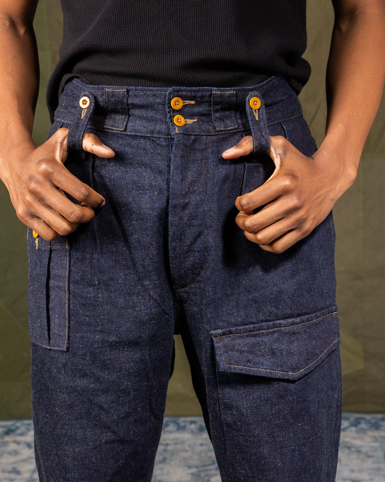 British Army Pant Loose Denim - Indigo