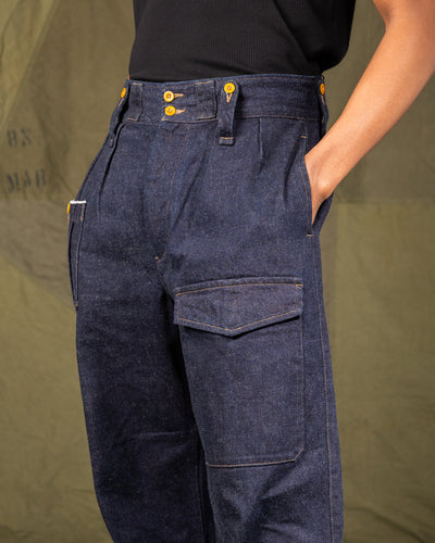 denim dress pants Nigel Cabourn British Army Pant Loose Denim
