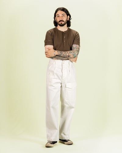 British Army Pant Loose Denim - Off-White
