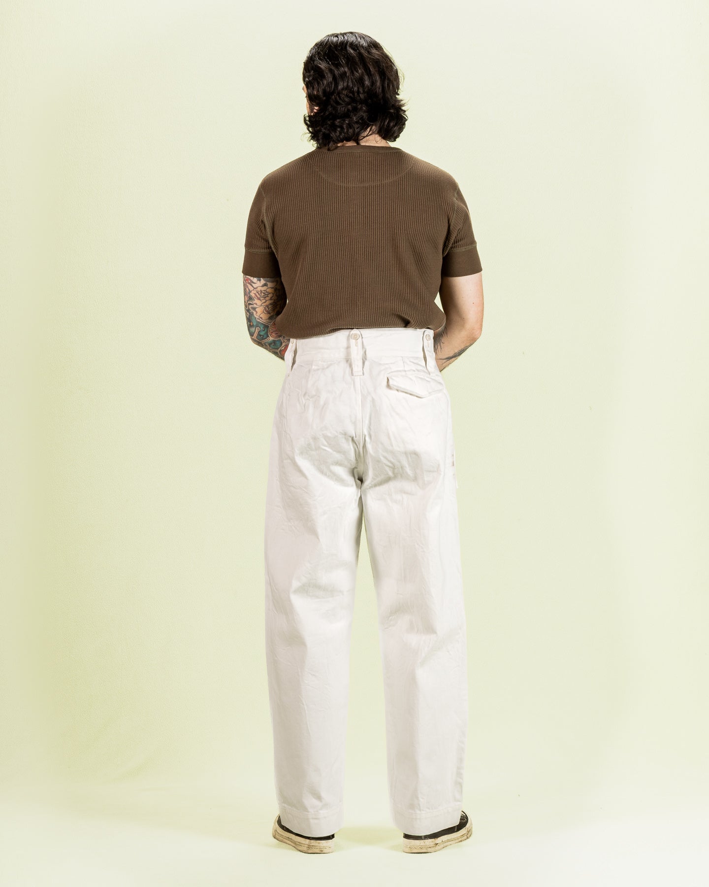 （starday ）Nigel Cabourn ホワイト チノパン 30 British Army Pant Loose Denim - Off-White – Standard & Strange