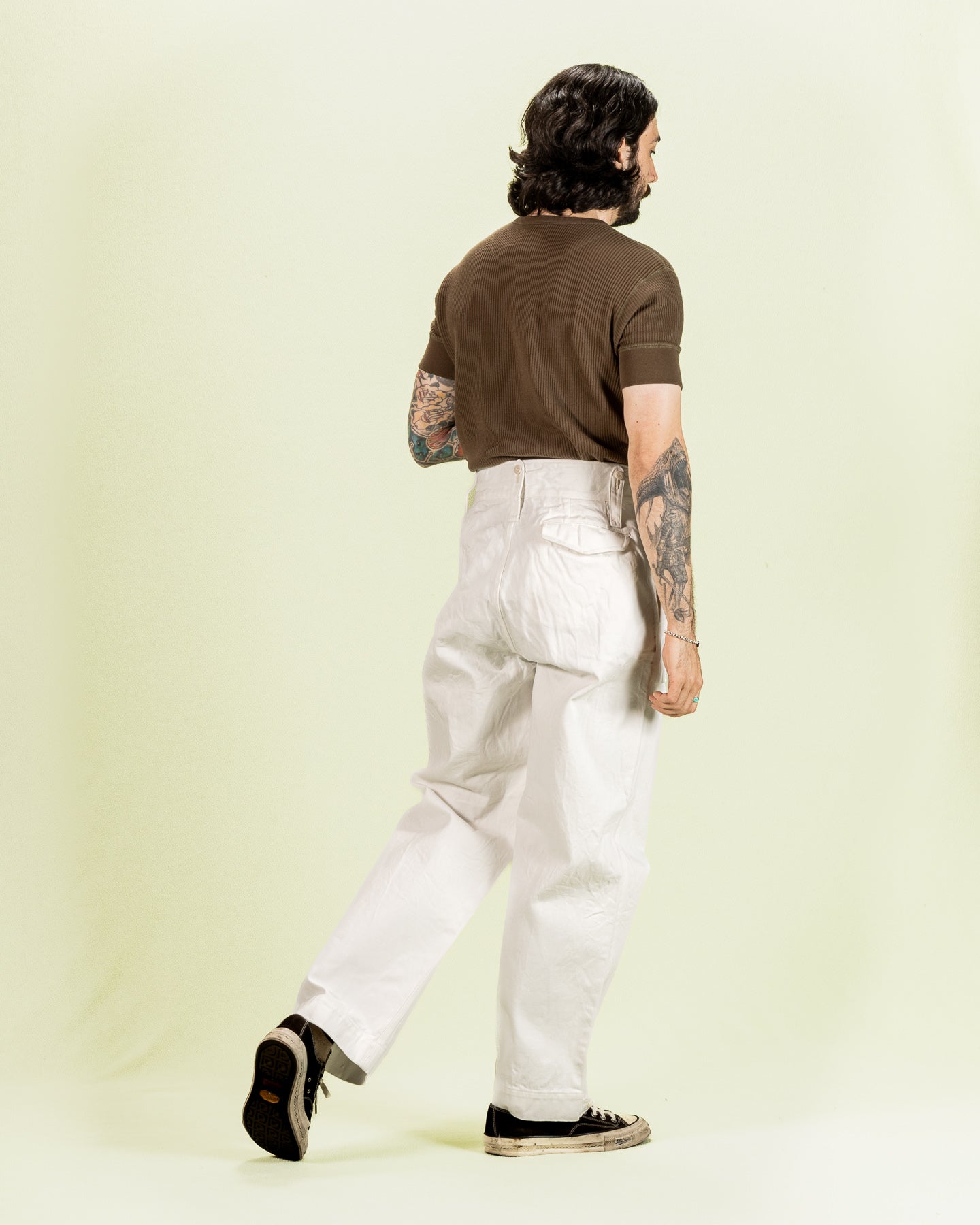 British Army Pant Loose Denim - Off-White