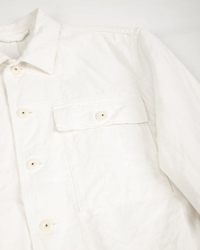 French Work Jacket - Off-White Hemp Canvas
