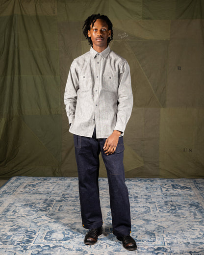 Nigel Cabourn New Medical Shirt - Salt & Pepper - Standard & Strange