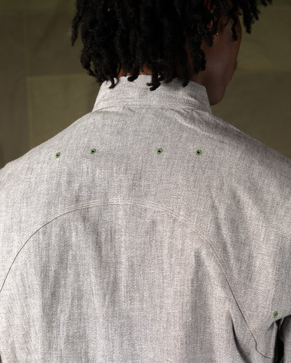 Nigel Cabourn New Medical Shirt - Salt & Pepper - Standard & Strange