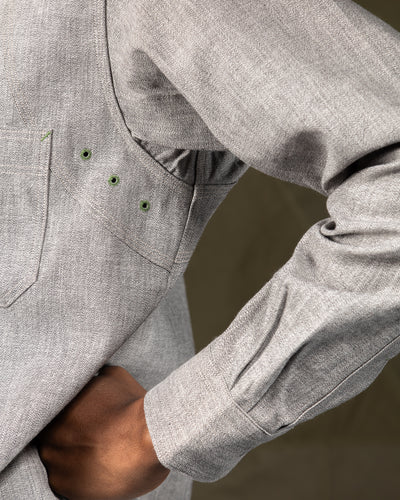 Nigel Cabourn New Medical Shirt - Salt & Pepper - Standard & Strange