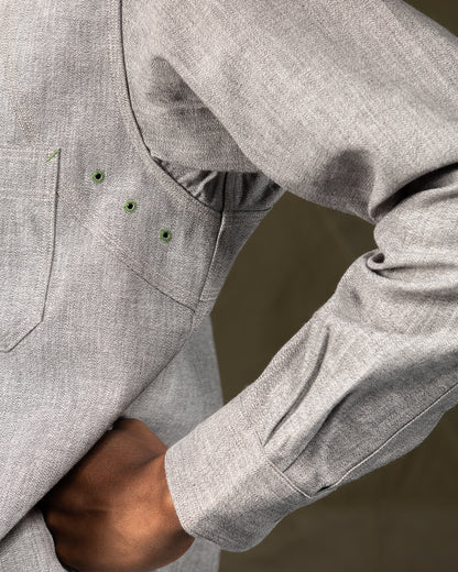 Nigel Cabourn New Medical Shirt - Salt & Pepper - Standard & Strange