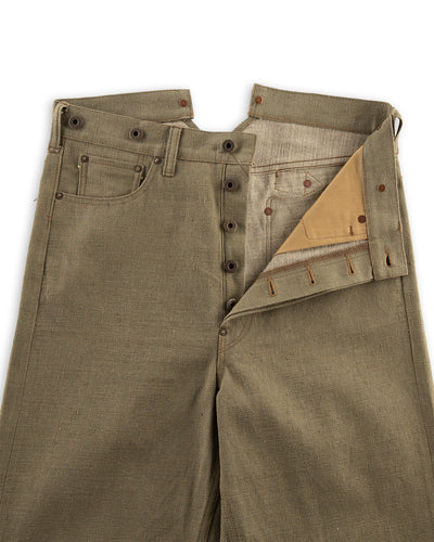 Nigel Cabourn Railman Denim Pant - Green - Standard & Strange