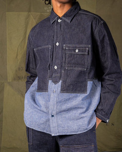 Nigel Cabourn Utility Shirt Type 2 - 10 oz Denim - Standard & Strange
