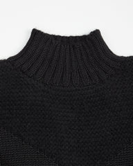 Nymane Nadia Diamond Sweater - Black Eco Alpaca - Standard & Strange