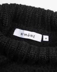 Nymane Nadia Diamond Sweater - Black Eco Alpaca - Standard & Strange