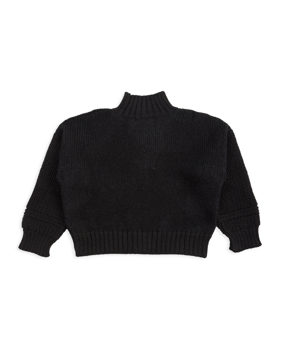 Nymane Nadia Diamond Sweater - Black Eco Alpaca - Standard & Strange