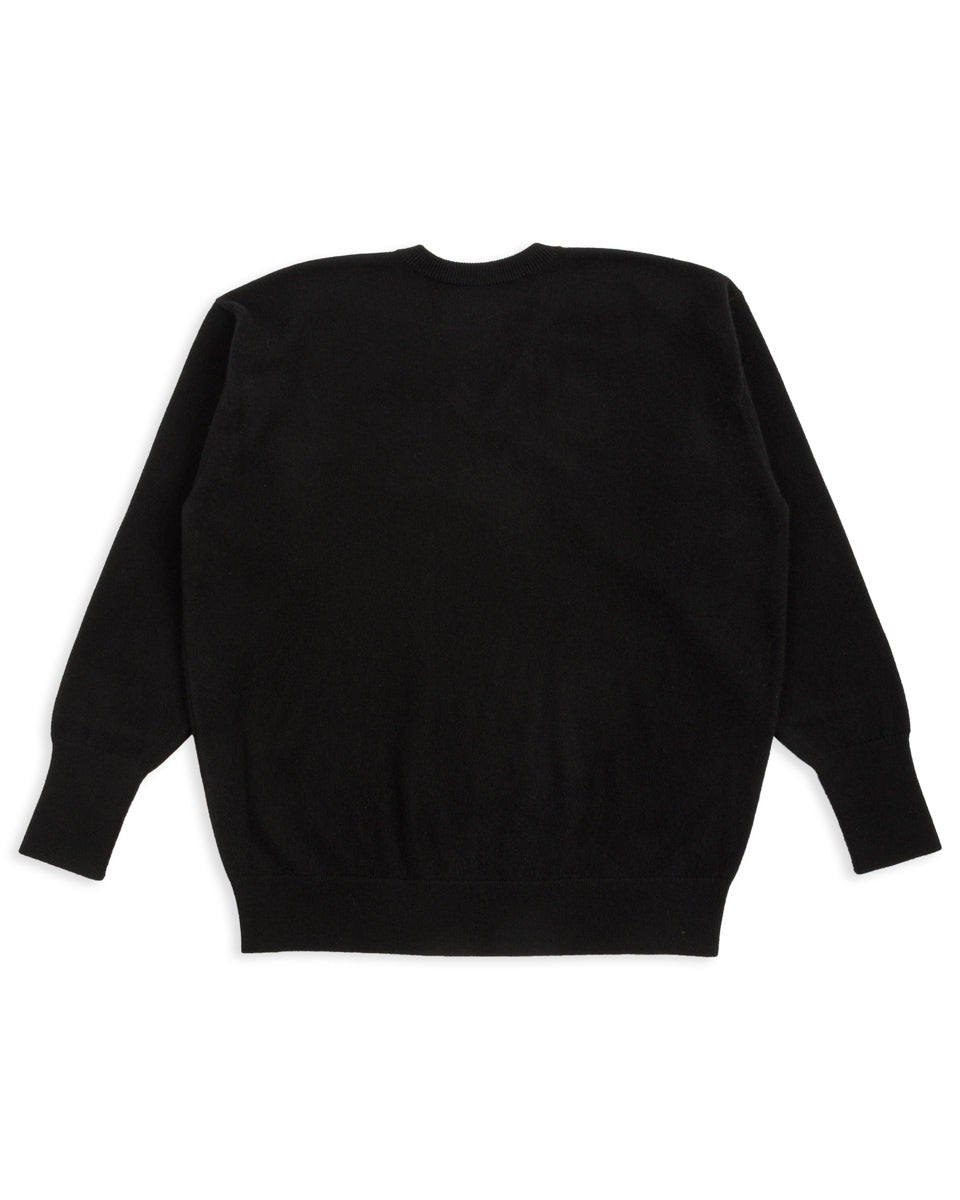 Olde Homesteader & Daughter Cashmere V Pullover - Black 10 - Standard & Strange