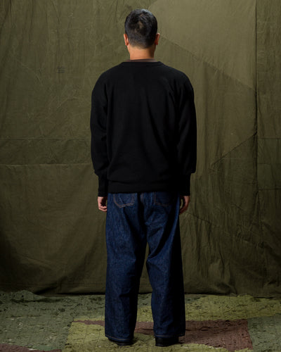 Olde Homesteader & Daughter Cashmere V Pullover - Black 10 - Standard & Strange