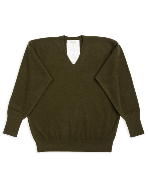 Cashmere V Pullover - Moss 10