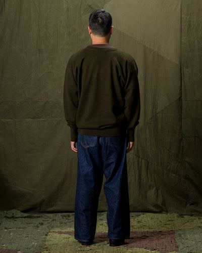 Olde H & Daughter Cashmere V Pullover - Moss 10 - Standard & Strange