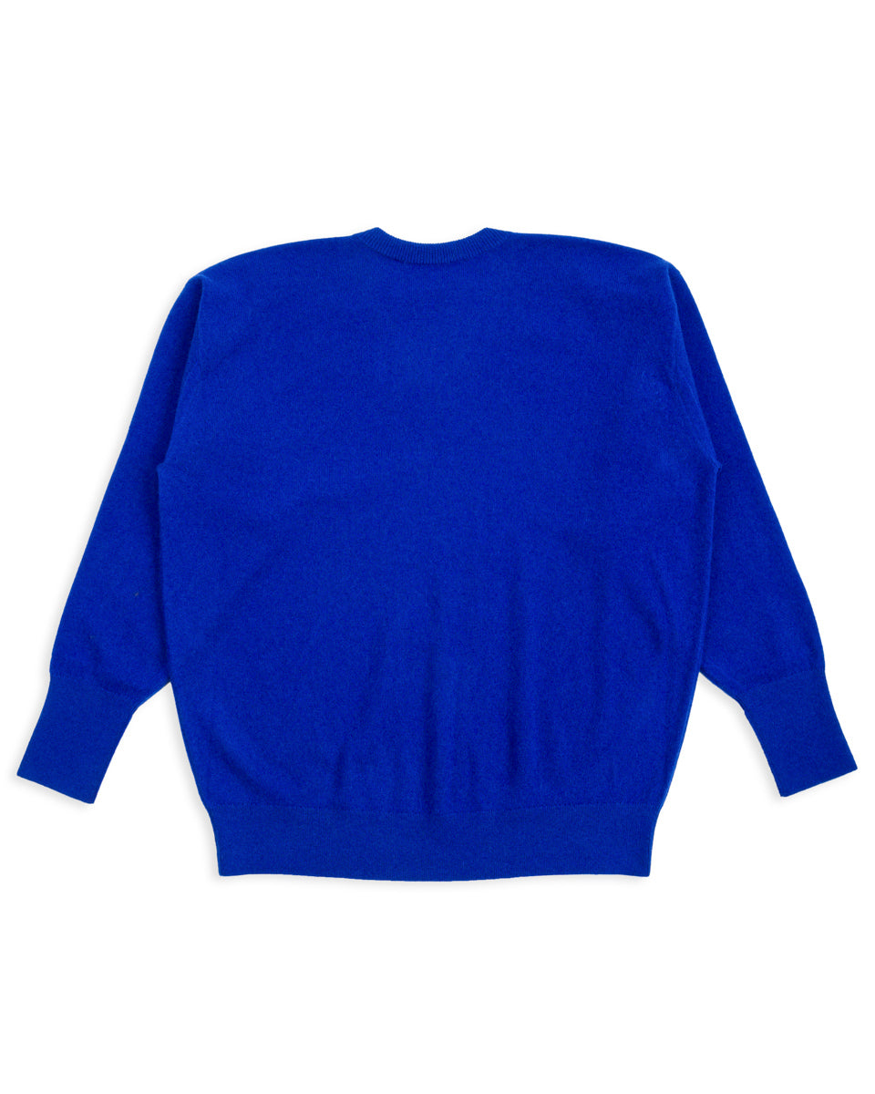 Olde Homesteader & Daughter Cashmere V Pullover - Royal Blue 10 - Standard & Strange