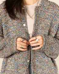 Olde Homesteader & Daughter Cotton Wrap Stitches Cardigan - Galaxy 10 - Standard & Strange