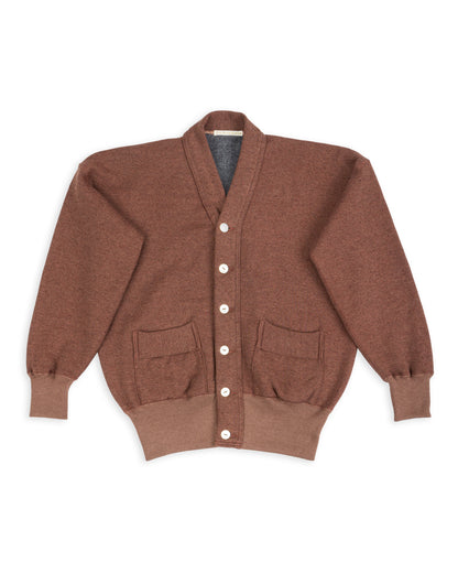 Olde Homesteader Extra Cotton Fleece Cardigan - Brown Heather - Standard & Strange