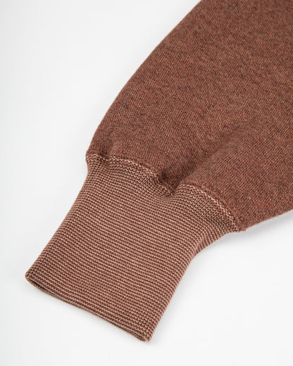 Olde Homesteader Extra Cotton Fleece Cardigan - Brown Heather - Standard & Strange