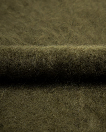 Olde Homesteader & Daughter Fur Cashmere V Pullover - Moss 10 - Standard & Strange