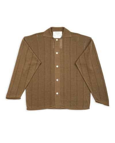 Olde H & Daughter Jyarijyari Silk Collared Shirt - Algae - Standard & Strange