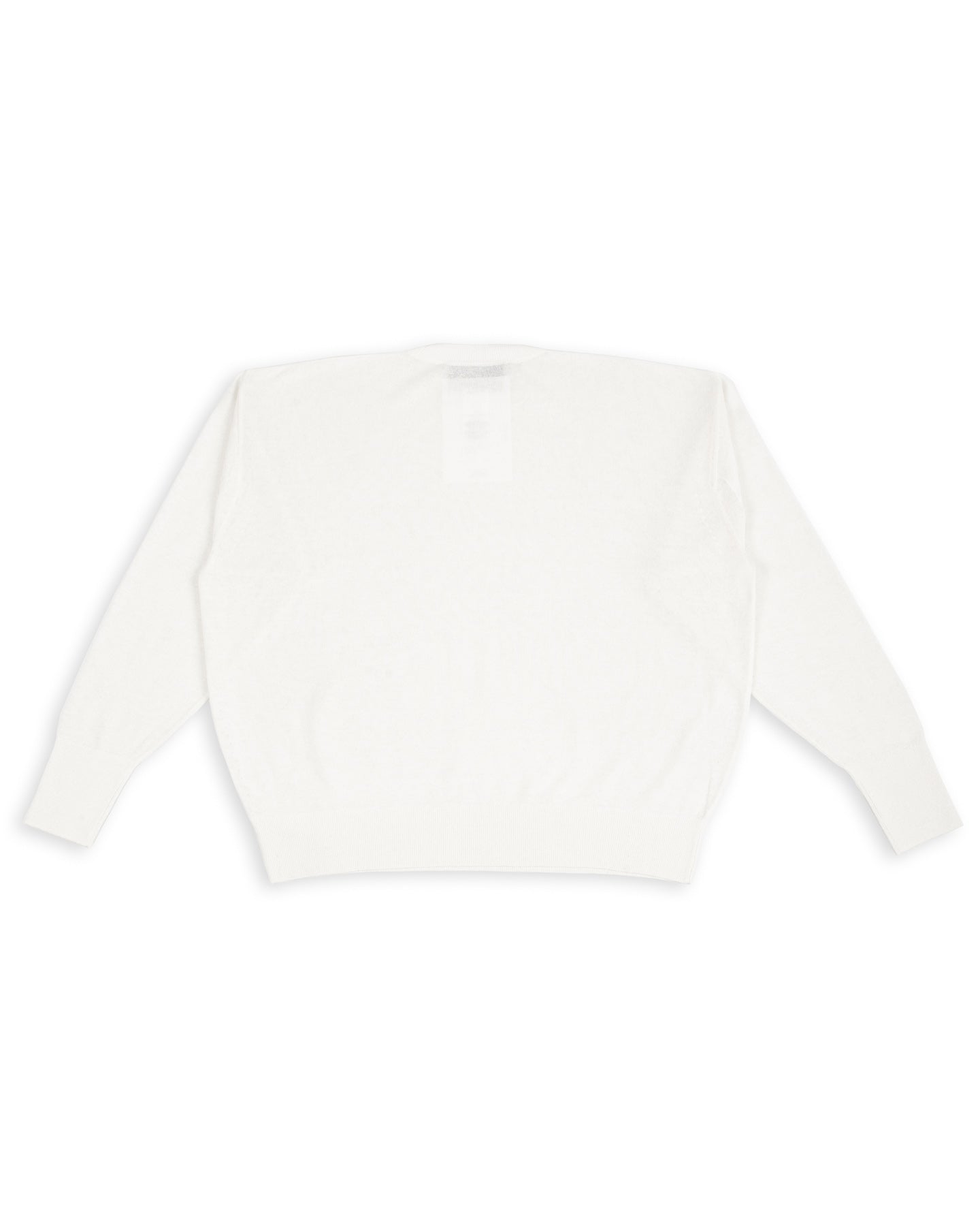 Olde H & Daughter Jyarijyari Silk Crew Pullover - Ecru - Standard & Strange