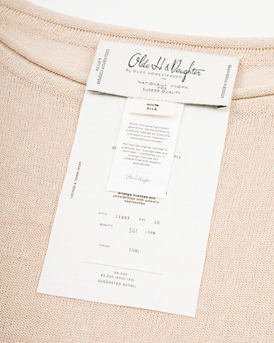 Olde Homesteader & Daughter Jyarijyari Silk Pullover - Stone - Standard & Strange