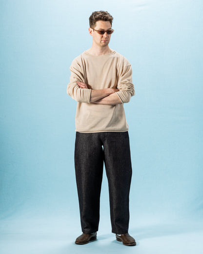 Olde Homesteader & Daughter Jyarijyari Silk Pullover - Stone - Standard & Strange