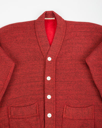 Olde Homesteader Mix Extra Cotton Fleece Cardigan - Turkey Red - Standard & Strange