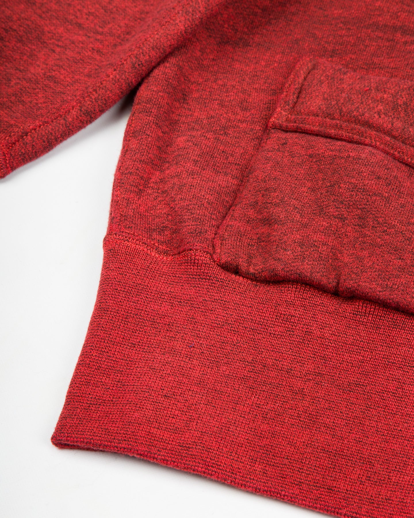 Olde Homesteader Mix Extra Cotton Fleece Cardigan - Turkey Red - Standard & Strange