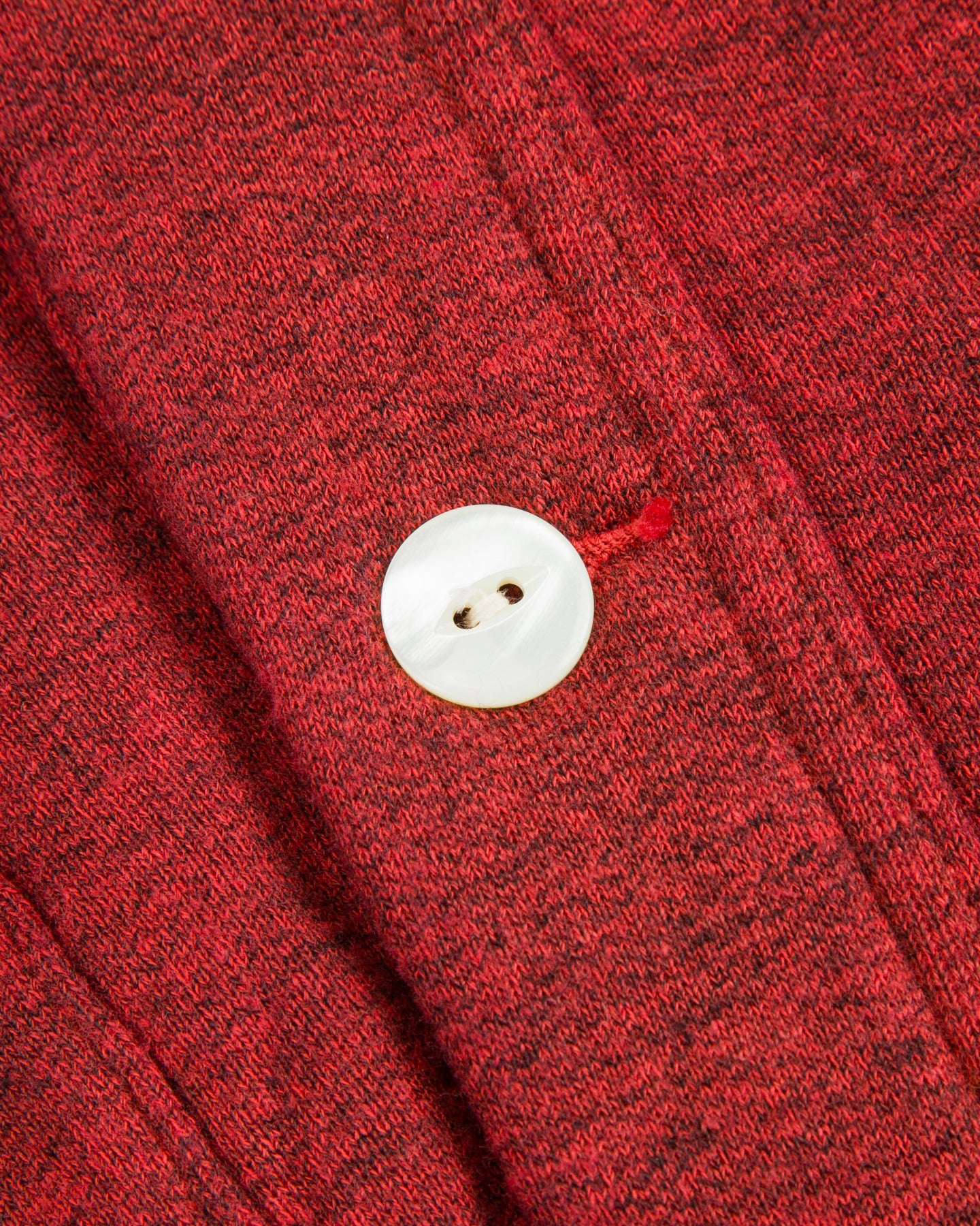 Olde Homesteader Mix Extra Cotton Fleece Cardigan - Turkey Red - Standard & Strange