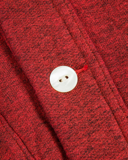 Olde Homesteader Mix Extra Cotton Fleece Cardigan - Turkey Red - Standard & Strange