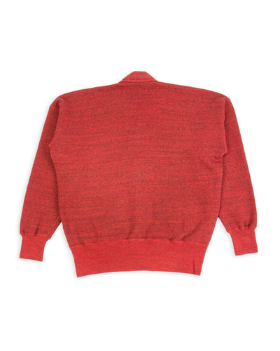 Olde Homesteader Mix Extra Cotton Fleece Cardigan - Turkey Red - Standard & Strange