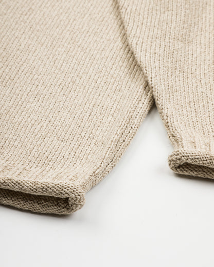 Olde Homesteader & Daughter Silk Cotton Half Zip Pullover - Stone 08 - Standard & Strange