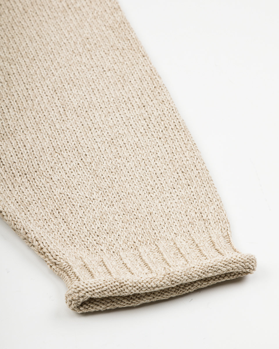 Olde Homesteader & Daughter Silk Cotton Half Zip Pullover - Stone 08 - Standard & Strange